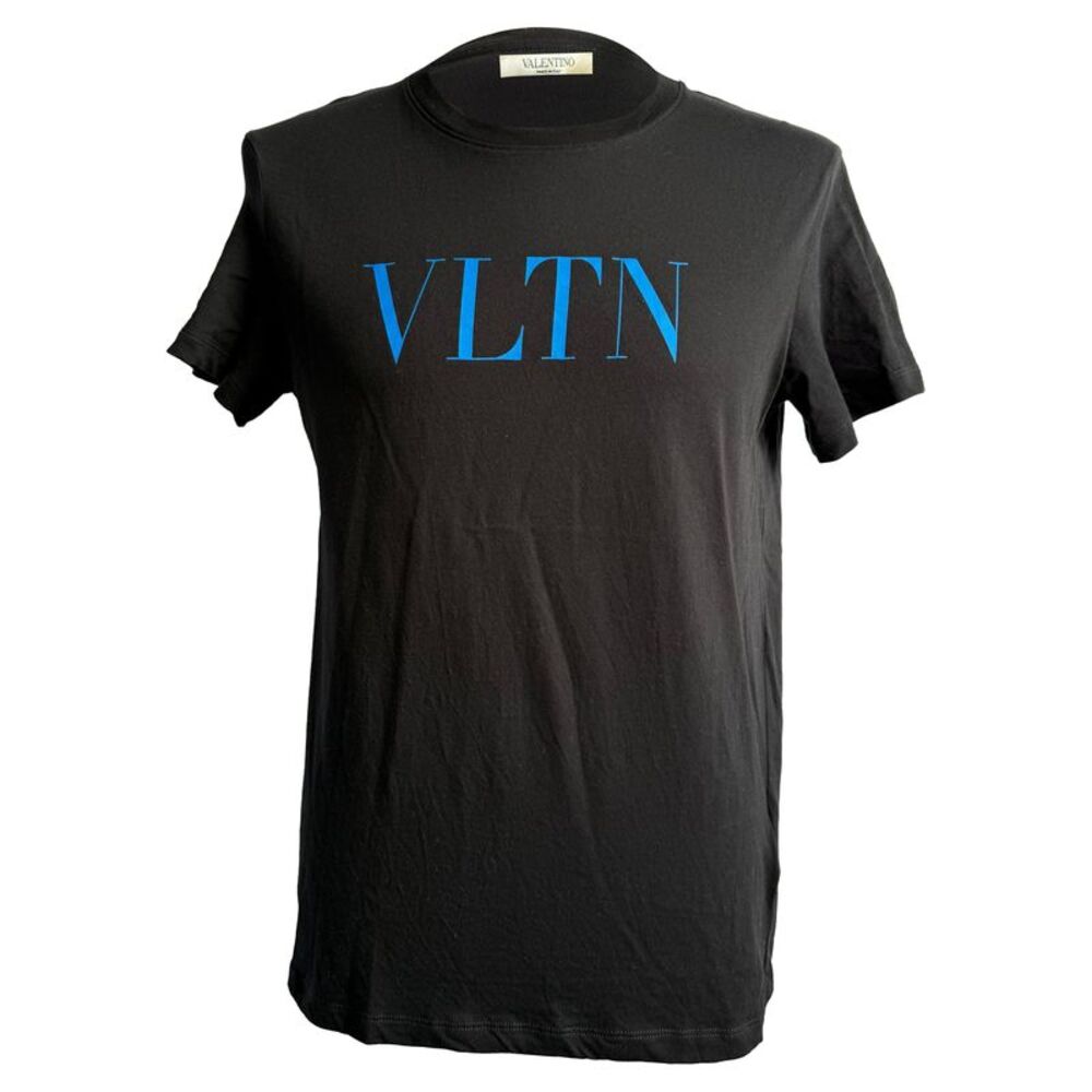Valentino VLTN Logo T-Shirt in Black Cotton